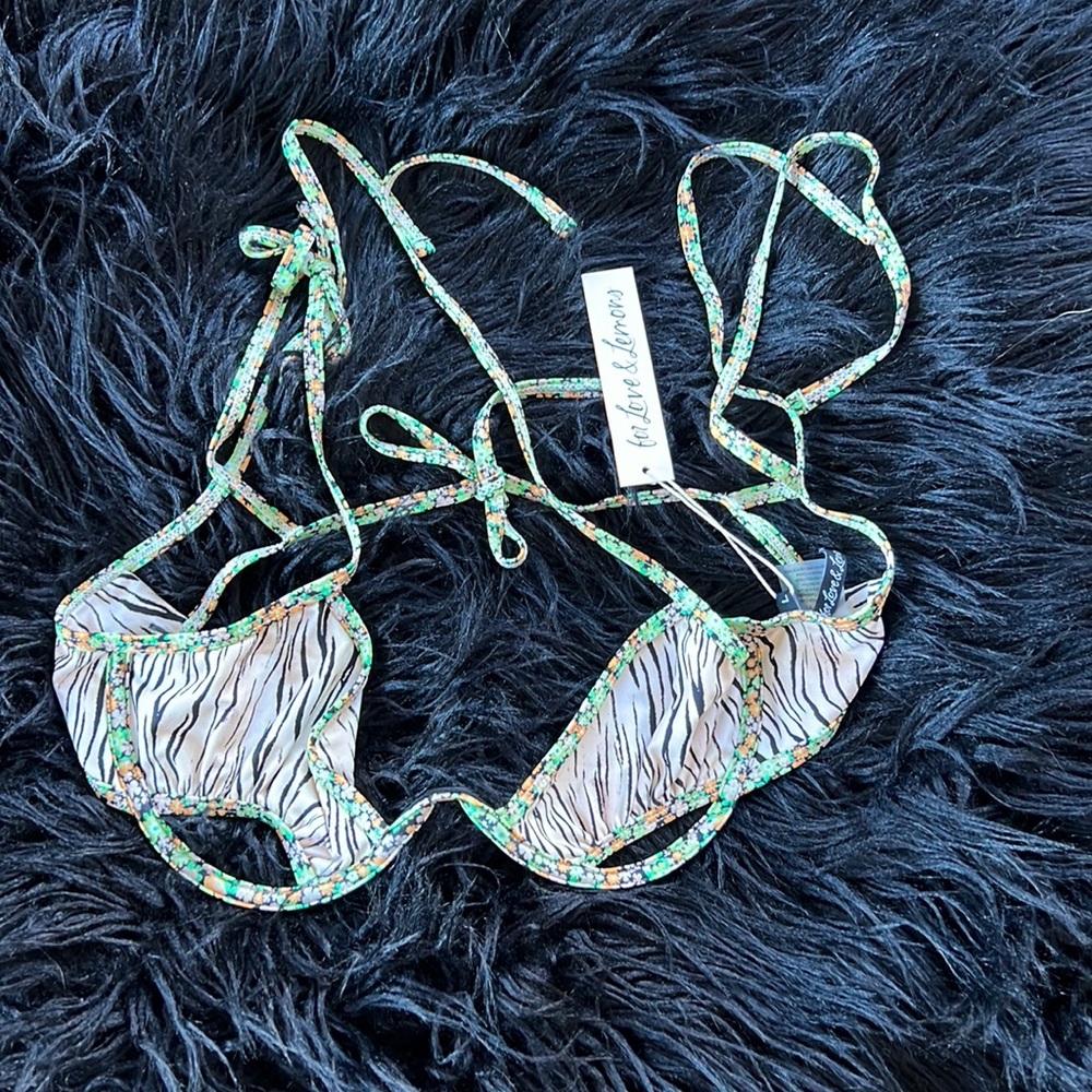 For Love & Lemons Large Bikini Top NWT